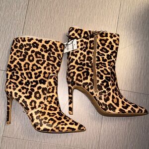 ‼️SALE‼️ Express leopard heeled booties